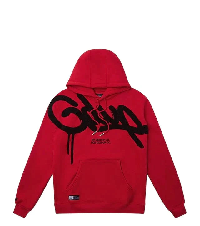 GDUP Handstyle Hoodie Red