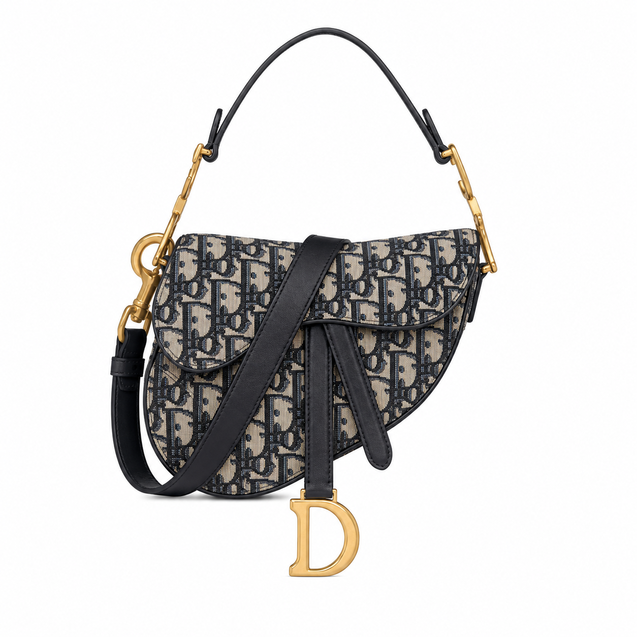DD Saddle Bag Black White